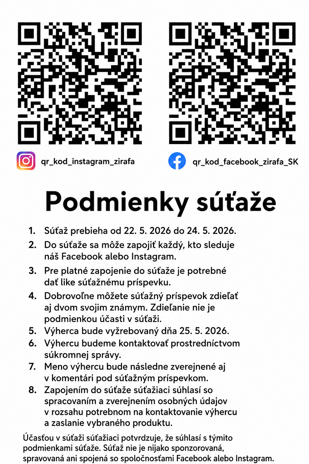 podmínky soutěže SK
